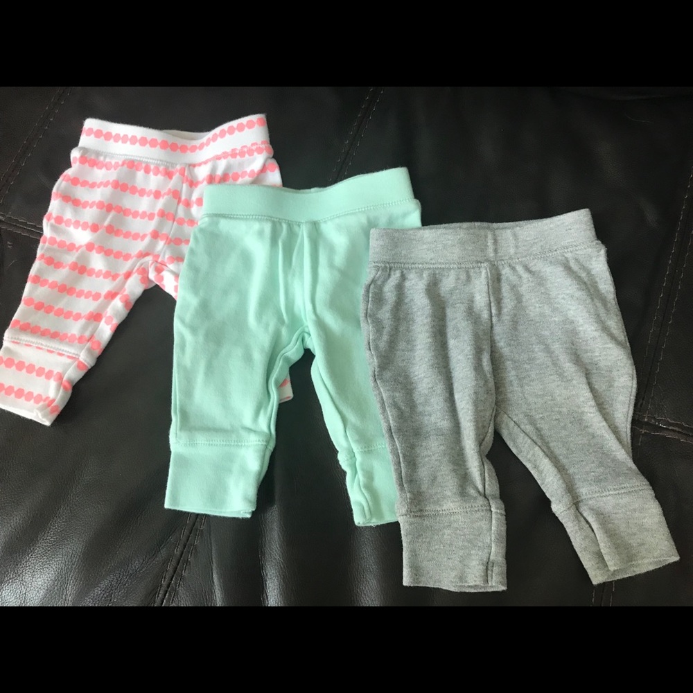 Cloud Island 3-pack of Newborn leggings